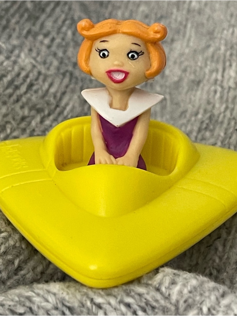 Vintage 1989 Judy Jetson Yellow Triangle Car